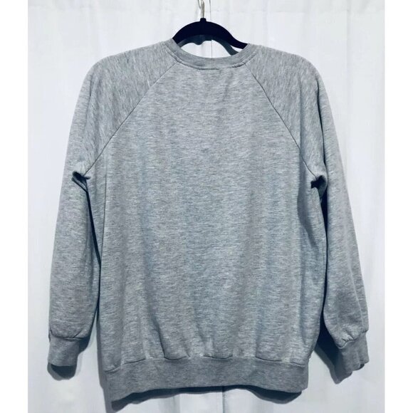 Star Wars Womens Medium Darth Vader Gray Sweatshirt Black Sequins Boho - Picture 2 of 4